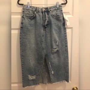 H&M new with tags denim midi skirt